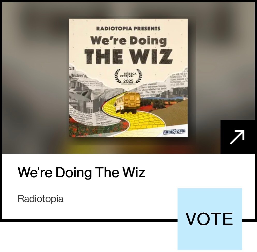 Congratulations to our very own @sakina_world on her Webby Nomination!
.
.
.
You can go vote for her from now until April 16th!! It’s under Podcasts - Limited Series & Specials - Belonging & Inclusion 👏👏